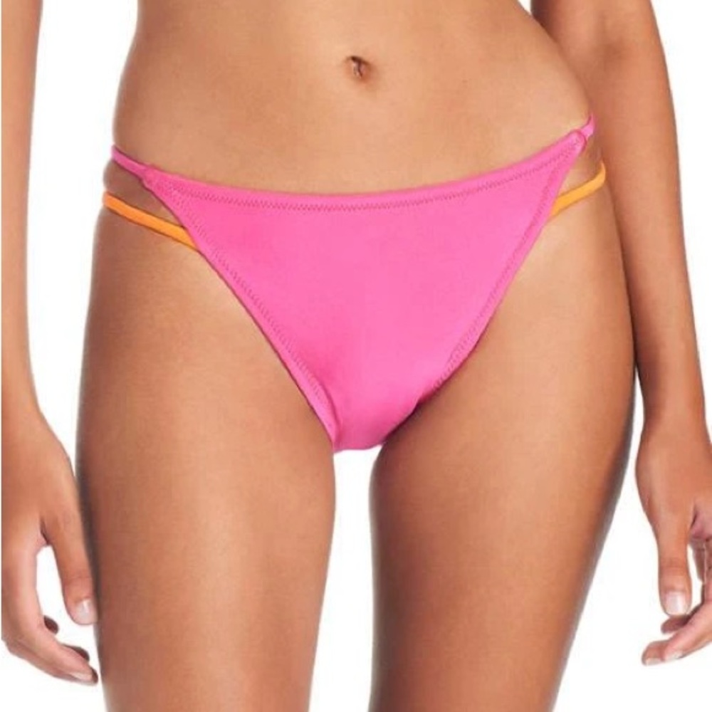 Sanctuary Pink and Orange Women's Swim Bottom